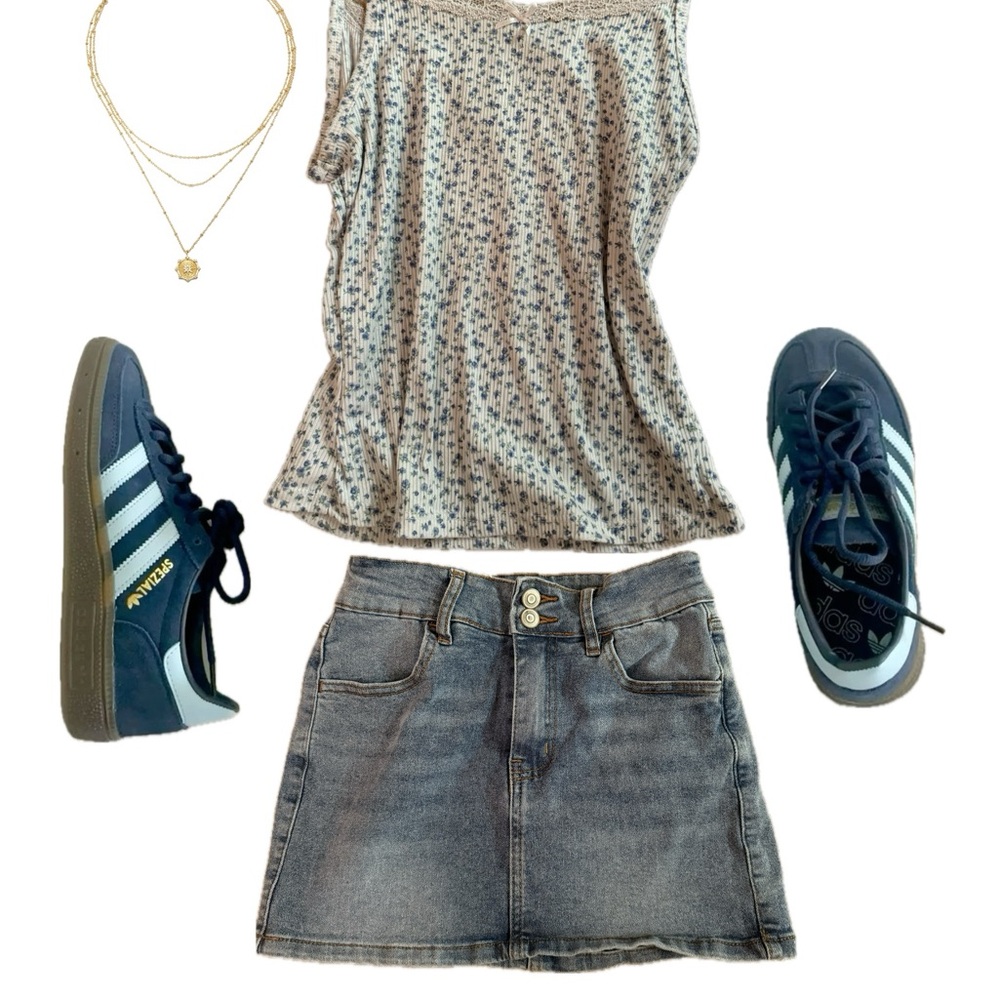 Rue21 Cream Floral Tank Top